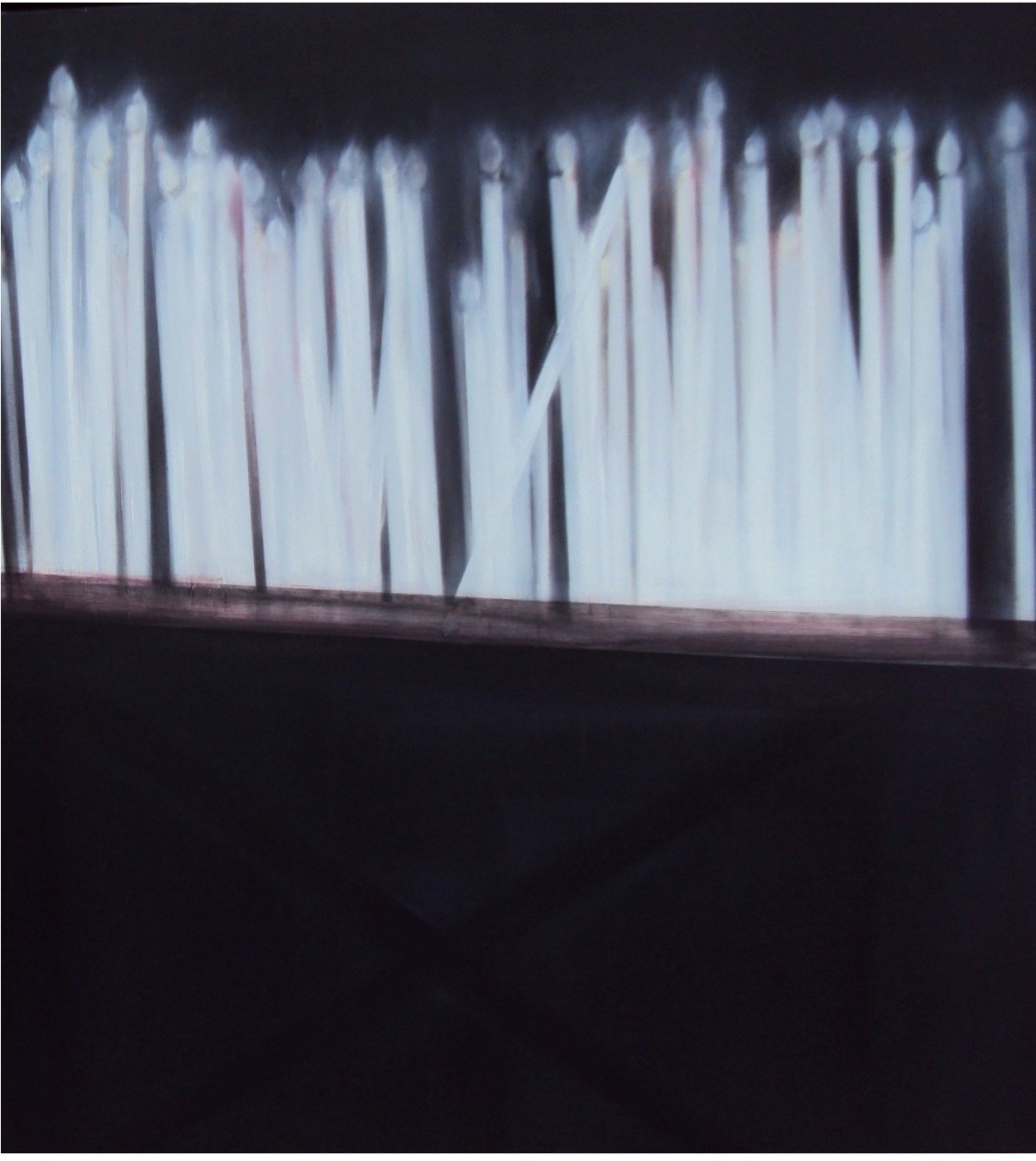 Alma Bakiaj, Untitled, 100x100cm, oil on canvas, 2011